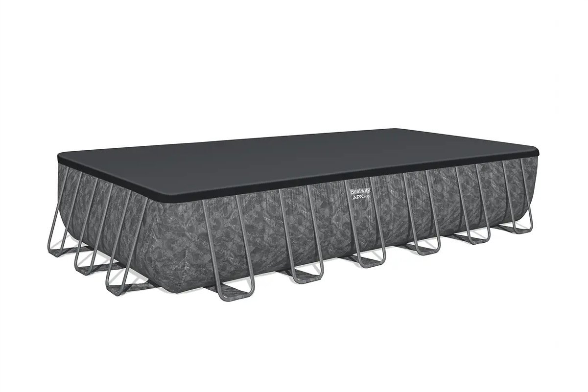 Bestway APX 561KG | Size 24.0 x 12.0 x 4.33 Ft | APX Rectangular Metal Frame Portable Ready-Made Swimming Pool - Image 2