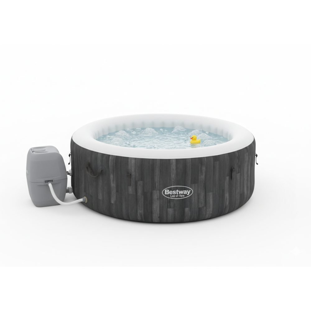 Bestway 60005 | Size 5.92 x 5.92 x 2.16 Ft | Inflatable Portable Spa Lay Z Bathtub Bahamas